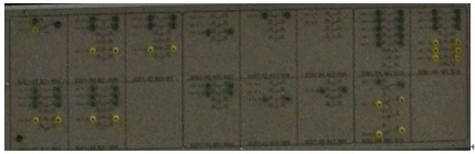 城市軌道交通列車電氣回路系統(tǒng)教學(xué)平臺 測試點(diǎn)面板
