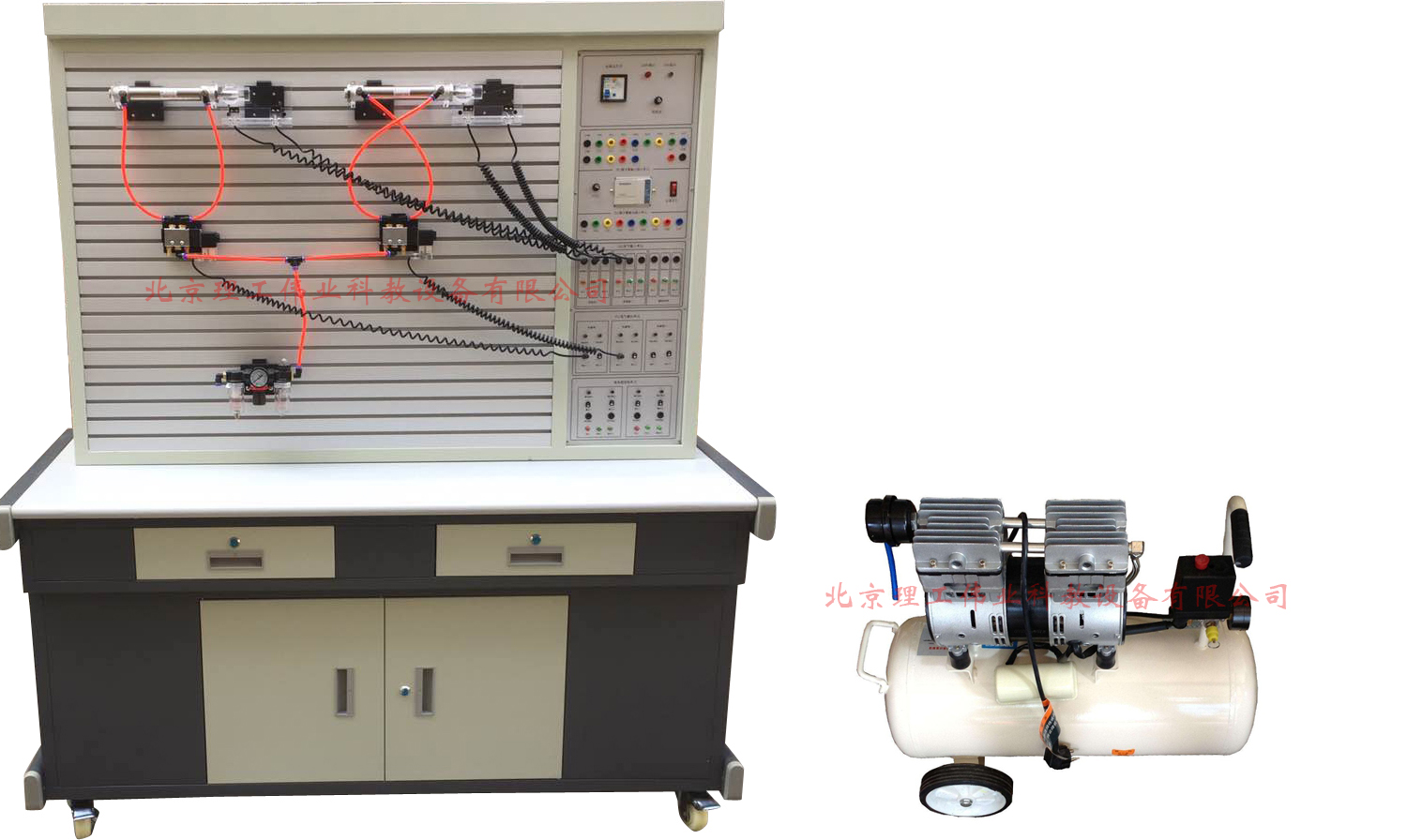 透明氣壓傳動PLC實訓(xùn)裝置